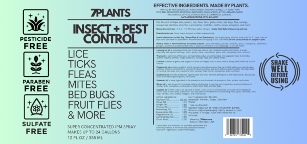 Insect + Pest Control - Super Concentrate (12oz.) + Ready-to-Use (16oz.) Combo - Makes Up to 100, 16oz. Ready-to-Use Bottles - Image 3
